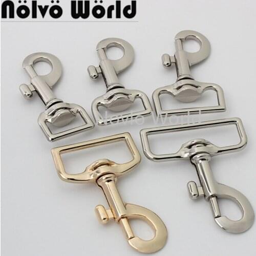 10-50pcs 5 colors 20-26-33-38-51mm alloy trigger snap hook hand bag swivel clasp hooks Dog leash metal chain bag hardware