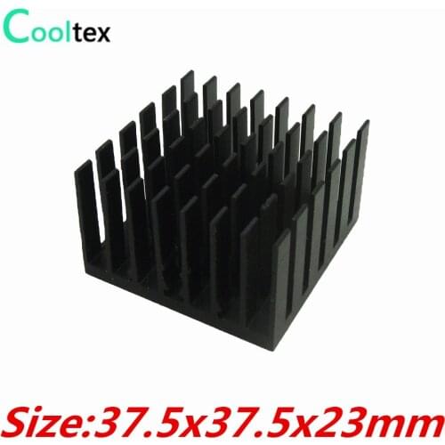 10pcs/lot 37.5x37.5x23mm Aluminum HeatSink heat sink radiator for Chip VGA RAM IC LED COOLER cooling 100% new Recommended