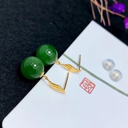 100% Natural And Real Jasper Earring 925 sterling silve Jade Earring Anniversary Jewelry