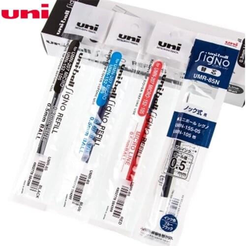12pcs/lot UNI UMR-85 Gel Pen Refill 0.5mm Press Water Pen Refill for Mitsubishi UMN-105 / 155/152/307/207 Gel Pen Refill