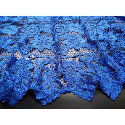 2020 Royal Blue African Lace fabric Hot Sell Mesh lace New african cord Lace guipure Nigeria lace Fabrics High Quality M15531