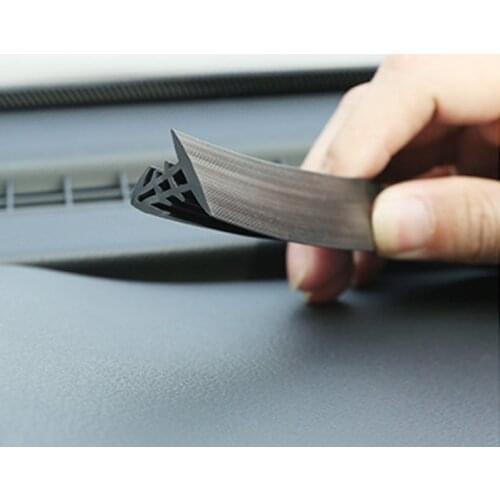 Car Rubber Sound Seal Strip 1.6M U Type Universal for Porsche Cayenne Macan Macan S Panamera Cayman Carrera Porsche911 918