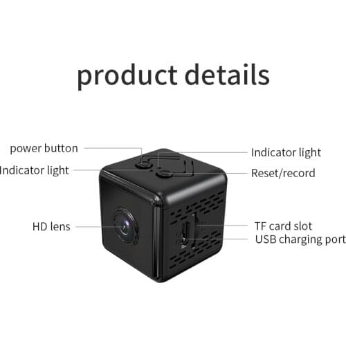 X6D 1080P WiFi Wireless Camera Remote Monitor Security IR Home Camera Motion Detection Night Vision Waterproof Shell Camcorder