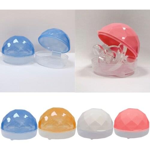 Safe Portable Baby Pacifier Case Storage Box Plastic Soother Container Pacifier Holder Dustproof Newborn Nipple Holder Baby Box