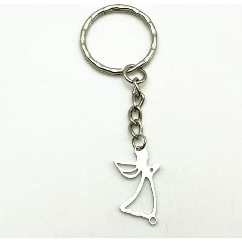 Angel Charm Key Rings Keychain NO Fade Bright Color VIRGIN MARY Pray Keychain Tool Phone decorate Finding Jewelry Diy Make