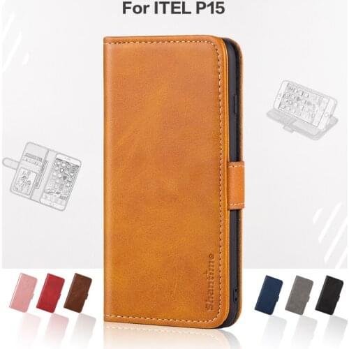Flip Cover For ITEL P15 Business Case Leather Luxury With Magnet Wallet Case For ITEL P15 Phone Cover