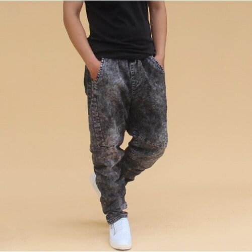 Jeans Men 2020 Hard Stretch Street Dance Pants Loose Large Size Pants Pants Mens Denim Harlan Pants Pants More Sizes 29-42