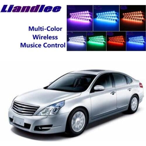 LiandLee For NissanTeana J31 J32 2002~2015 Car Interior UnderDash FootWell Seat Accent Music Rhythm Ambient Light