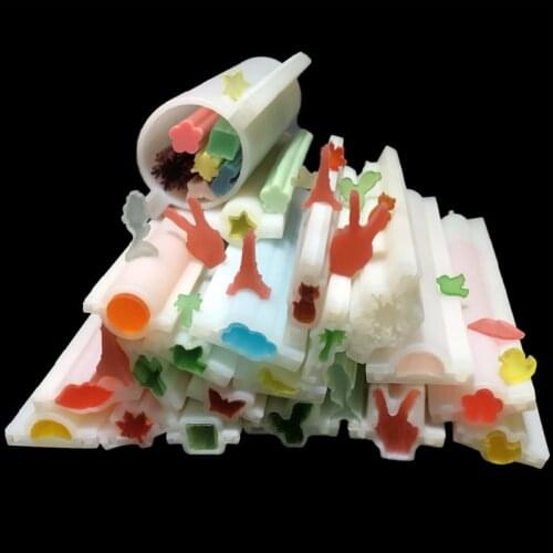 LOVE'N LV190C wholesale cute mini shape Handmade Soap Candle Tube Silicone Mold for DIY wax decor Handmaking Tool