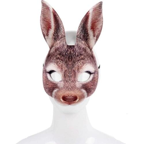 Halloween Cosplay Rabbit Masks Animale Cosplay Mask Carnival Holiday Party Accessories Cospaly Props Rabbit Role Play Costumes