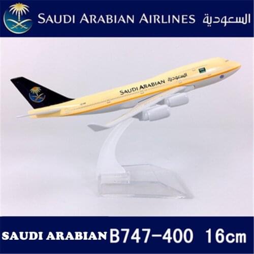 Alloy Metal Air Saudi Arabian B747 Airlines Airplane Model Ireland 330 Airways Plane Model Stand Aircraft Kids Gifts 1