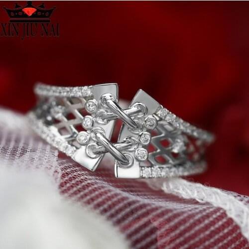 Fashionable and exquisite womens jewelry, wedding Ring cubic zirconia, shiny waistband ring, wedding ring Festival gifts