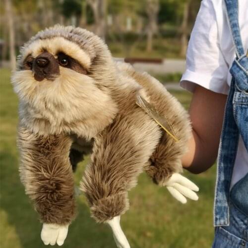 Animal Hand Puppet stuffed Puppet Dolls Plush Sloth Panda rabbit Hand Doll Learning Baby Toys Puppets