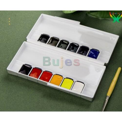 Mijello 12/20/24 colors set Mission artist watercolor academy solid watercolor Gold or silver packaging beginners art supplies