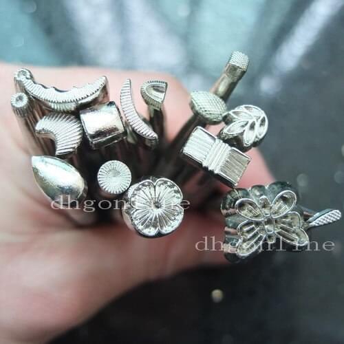 One set leather basic 16 working saddle making craf tool leather craft stamps stamping