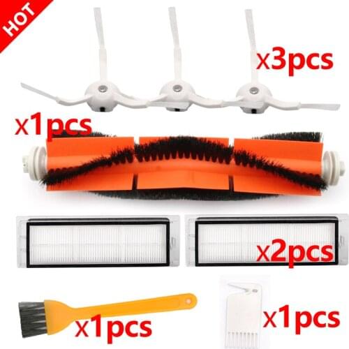 Main Brush Hepa Filter Cleaning Tools Package for Xiaomi/Roborock S50 S51 S55 Robot Vacuums Replacement Accessories