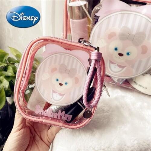 Disney Duffy Bear Portable Cosmetic Bag Large Capacity Wash Bag Travel Portable Bath Storage Bag Waterproof Storage Bag