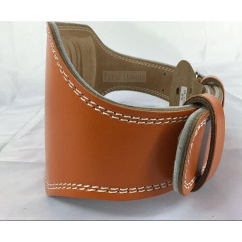 Genuine Leather Weightlifting Belt Gym Fitness Crossifit Power Traning Weight Lifting Back Support Width 15cm Belt
