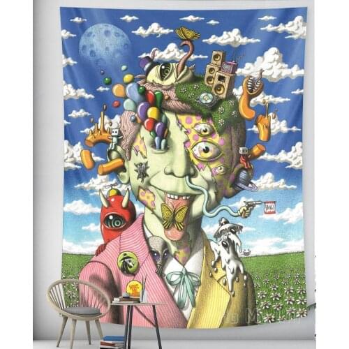 Psychedelic Abstract Art Tapestry Trippy Wall Hanging For Home Decor