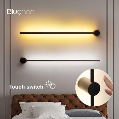 Modern Led Wall Lamp Touch Switch Wall Sconce Lamp For Bedroom Living Room Industrial Style Indoor Wall Light Fixture