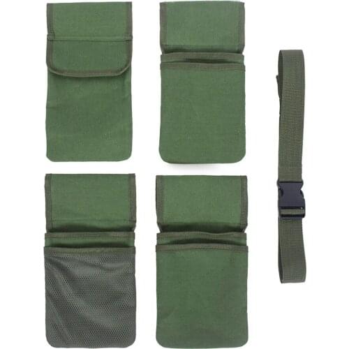 Storage Bag With Pockets Garden Tools Multifunction Gardening Supplies Canvas Green Oxford Fabric Easy To Clean Belt