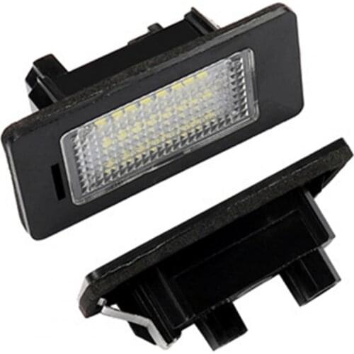 2Pcs High Strength Super Brightness LED License Number Plate Lamps Light Car Accessories for BMW 1/3/5/X Series