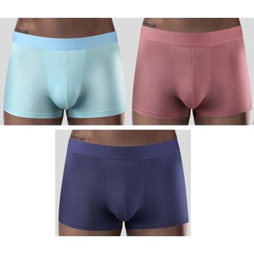 3pcs Boxer Shorts Underpants man Mens Panties Men Boxer Underwear Elastic And Comfortable For Male Couple Sexy Set Lot Soft