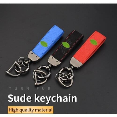 Suede Key Strap ABT Logo S Key Ring for Audi B5 B6 B7 B8 B9 C4 C5 C6 C7 RS3 RS4 RS5 RS6