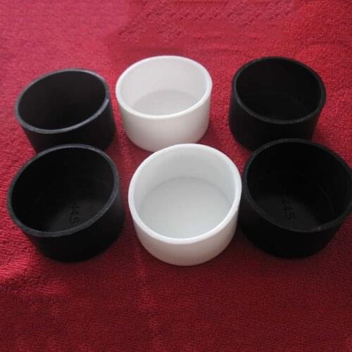 2PCS Silicone Rubber Round End Caps Pipe Cover Black & White 25.7-78.5mm Rubber Caps Round Tube Insert Stopper