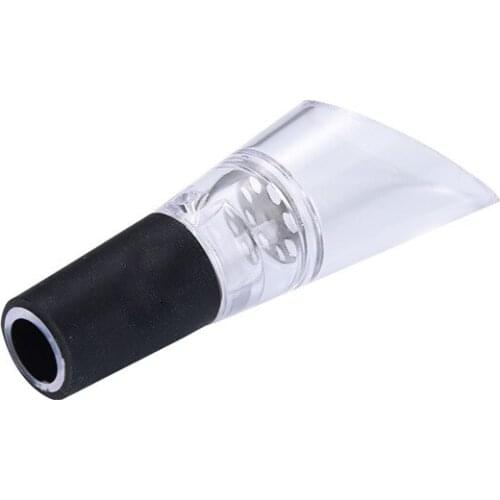 1pcs Creative 9.3x3.5cm Silicone Decanter Bottle Stopper Acrylic Wine Pourer Grape Pourer Wine Pourer Barware