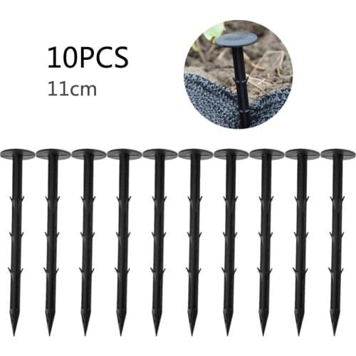 10PCS Plastic Garden Stakes Anchors Landscape Anchoring Spikes Yard Stakes Anchors For Keeping Garden Netting Down