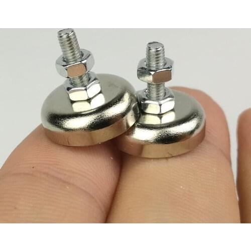 30pcs D16mm Powerful Neodymium N52 Magnet Strong Multifunctional Laboratory Fixed Suction Cup Magnetic Accessory Magnet Sucker