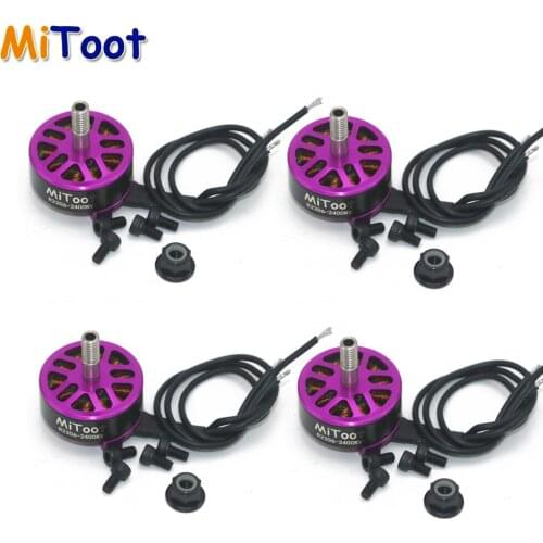 4pcs/lot Mitoot R2306 2400KV Brushless Motor CW CCW support 4-5S For FPV RC Drone Quadcopter Multirotor