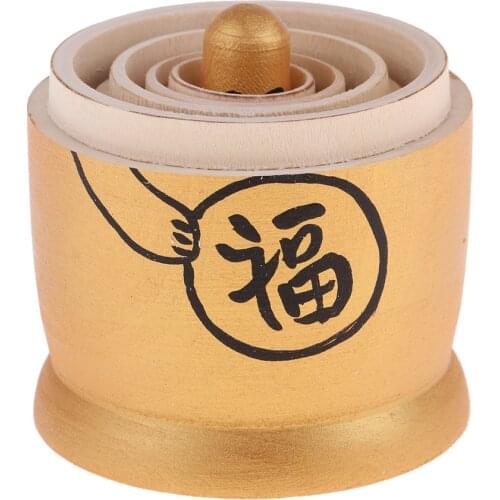 5pcs Hand Painted Lucky Cat Russian Matryoshka Nesting Dolls Maneki Neko Toy