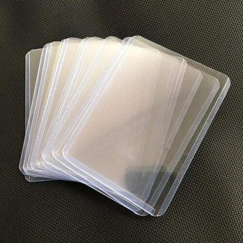 50PCS/LOT TW Semi-rigid Card Holders Card Sleeves Protect Card Rating Card PSA Paster Protect for Football/Baseball Star Cards