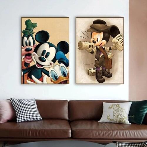 Full Drill Diamond Painting Cartoon Disney Mickey Mouse And Donald Duck Diamond Embroidery Picture Rhinestone Handmade Gift