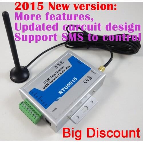 Free shipping WAFER Designed 2015 version RTU5015 gsm gate opener / RTU 5015 remote gate controller