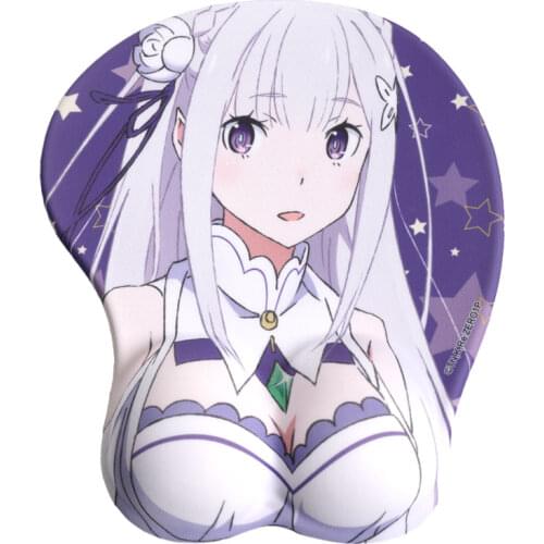 Brdwn Re:Life in a different world from zero Emilia Chinese Official Authorization Cosplay 3D Mouse Pad