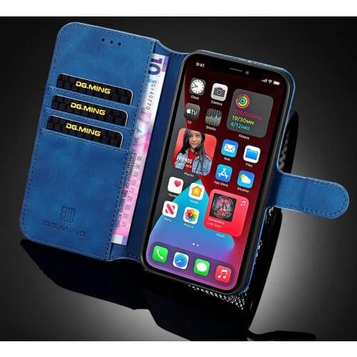 Flip Cover Wallet Card Slot Leather For iPhone 12 Pro Max Mini 11 Max Case Shockproof Phone Cases Coque Fundas Luxury Kickstand