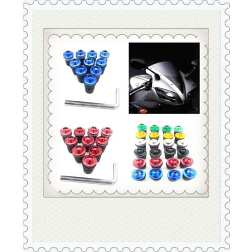 5mm motorcycle Windshield Windscreen Fastener Spike Bolts kit Screw Nuts for BMW R1200RT SE R1200S R1200ST S1000R S1000R S1000RR