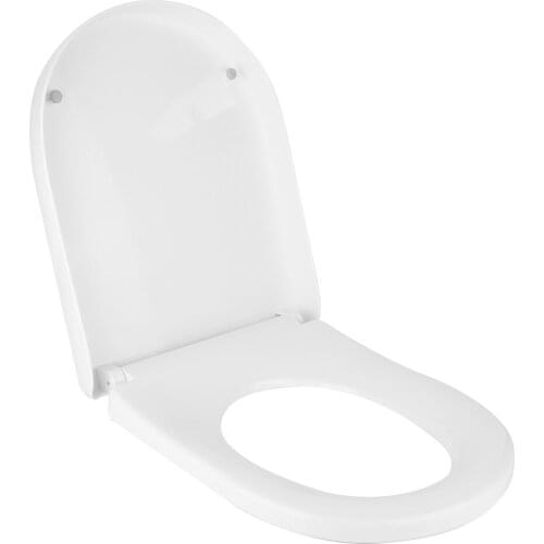 Household Bathroom White Slow-Close Toilet Seat Cover Soft Closed Design Replacement U Type Toilet Lid For Most Toilets