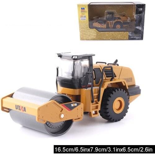 Creative HOTSALE 1:50 Road Roller Alloy Engineering Car Simulation Roller Model Toy for Home Decor - Static Model