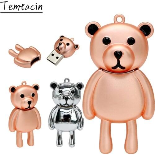 Metal Rose Gold Rectangle usb U Disk 4GB 8GB Pendrive 16GB 32GB Pen drive 64GB 128GB 256GB cle usb 2.0 flash disk With Key Ring