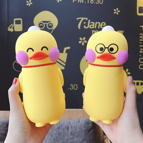 Cartoon Little Yellow Duck Glass online celebrity Shame Duck Children and Students Cup