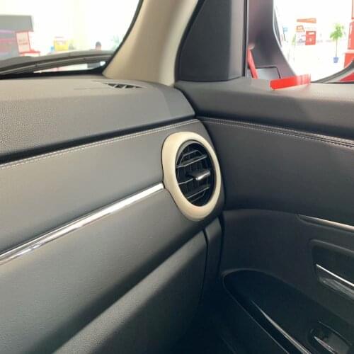 For Mitsubishi ASX Outlander Sport 2020 2021 Carbon Fiber Car Air Condition Vent Cover Trim A/C Outlet Sticker Auto Accessories