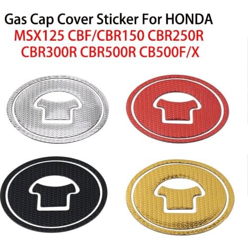 For Honda Motorcycle Sticker Fuel Tank Pad Gas Cap Protector Decal MSX125 CBF150 CBR150 CBR250R CBR300R CBR500R CB500F CB500X