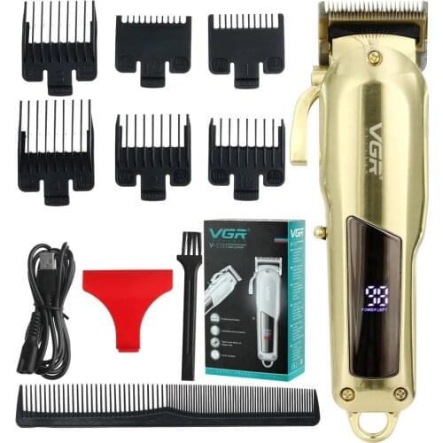 Barber Shop Professional Clipper All-metal Rechargeable Hair Trimmer For Barber Men Electric Beard Shaver Hair Cutting Machine