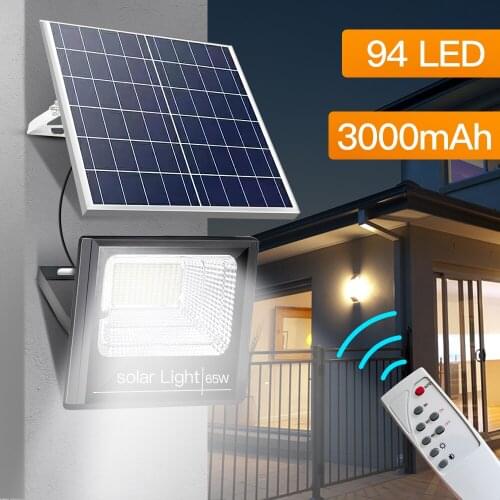 Solar LED Light Outdoor LED FloodLamp 44/170 Remote Control Waterproof For Garden Path Street Wall Solar Landscape Spotlight
