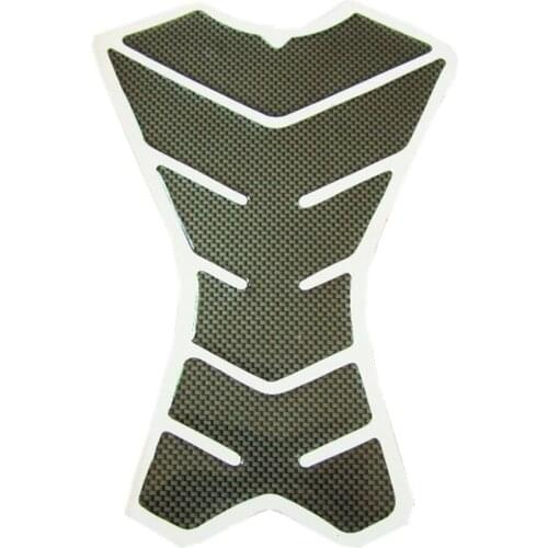 Universal Carbon Fiber Motorcycle Oil Fuel GasTank Pad Cover Tank Protector Decal Stickers 3pcs
