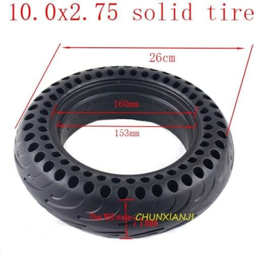 High quality NINEBOT MiniPRO Mini Plus Scooter Solid Hole Tires Double Shock Absorber Hollow Solid Tyre 10x2.75 Tubeless Tires